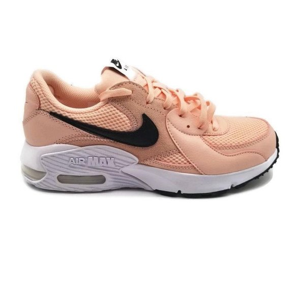 peach white and black nike air max